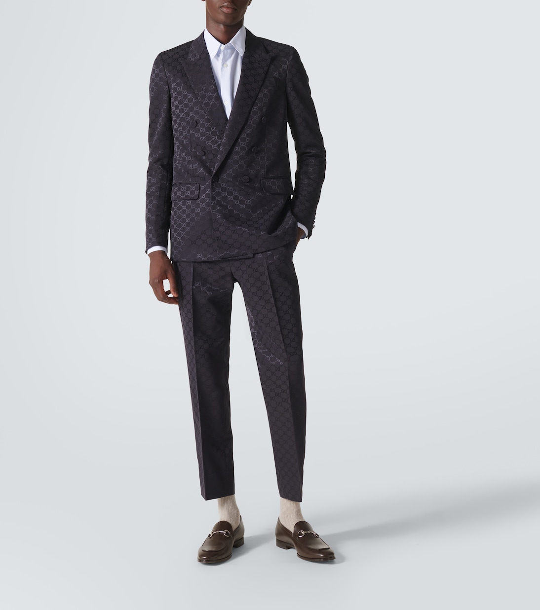 Camisa de popelín de algodón a rayas | Gucci