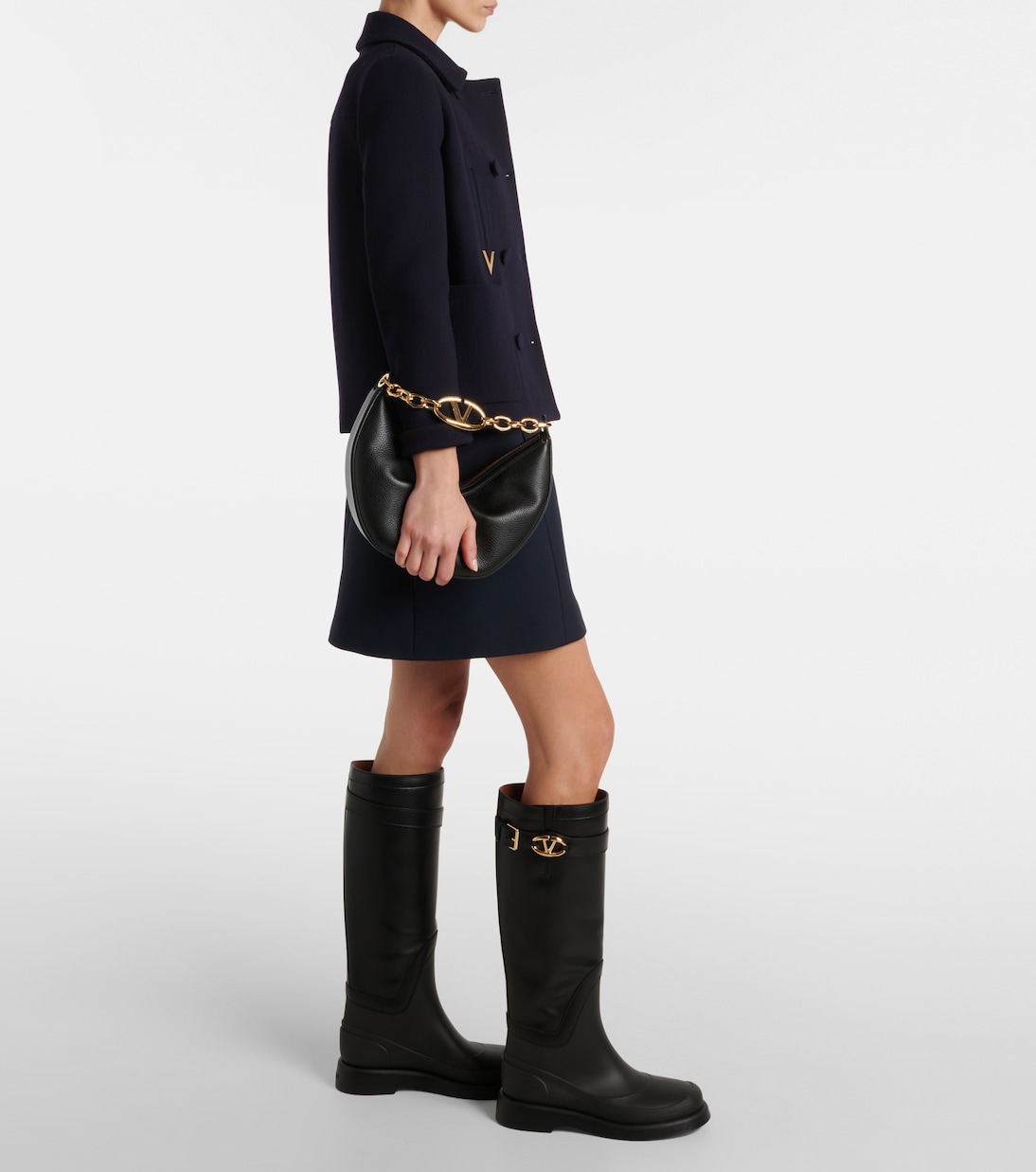 Stiefel VLogo Bold aus Leder | Valentino Garavani