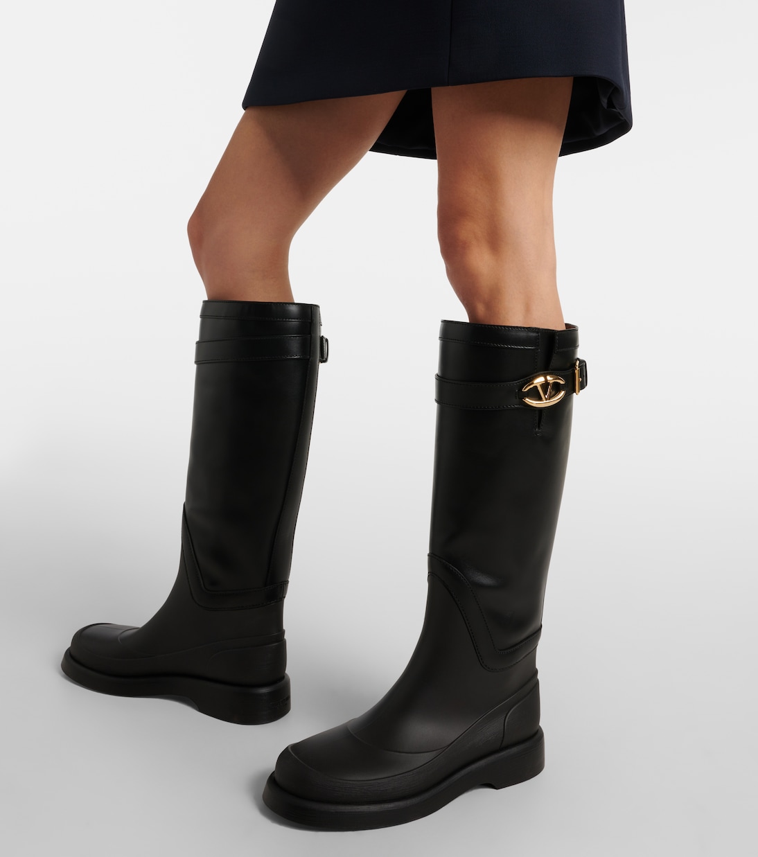 Stiefel VLogo Bold aus Leder | Valentino Garavani
