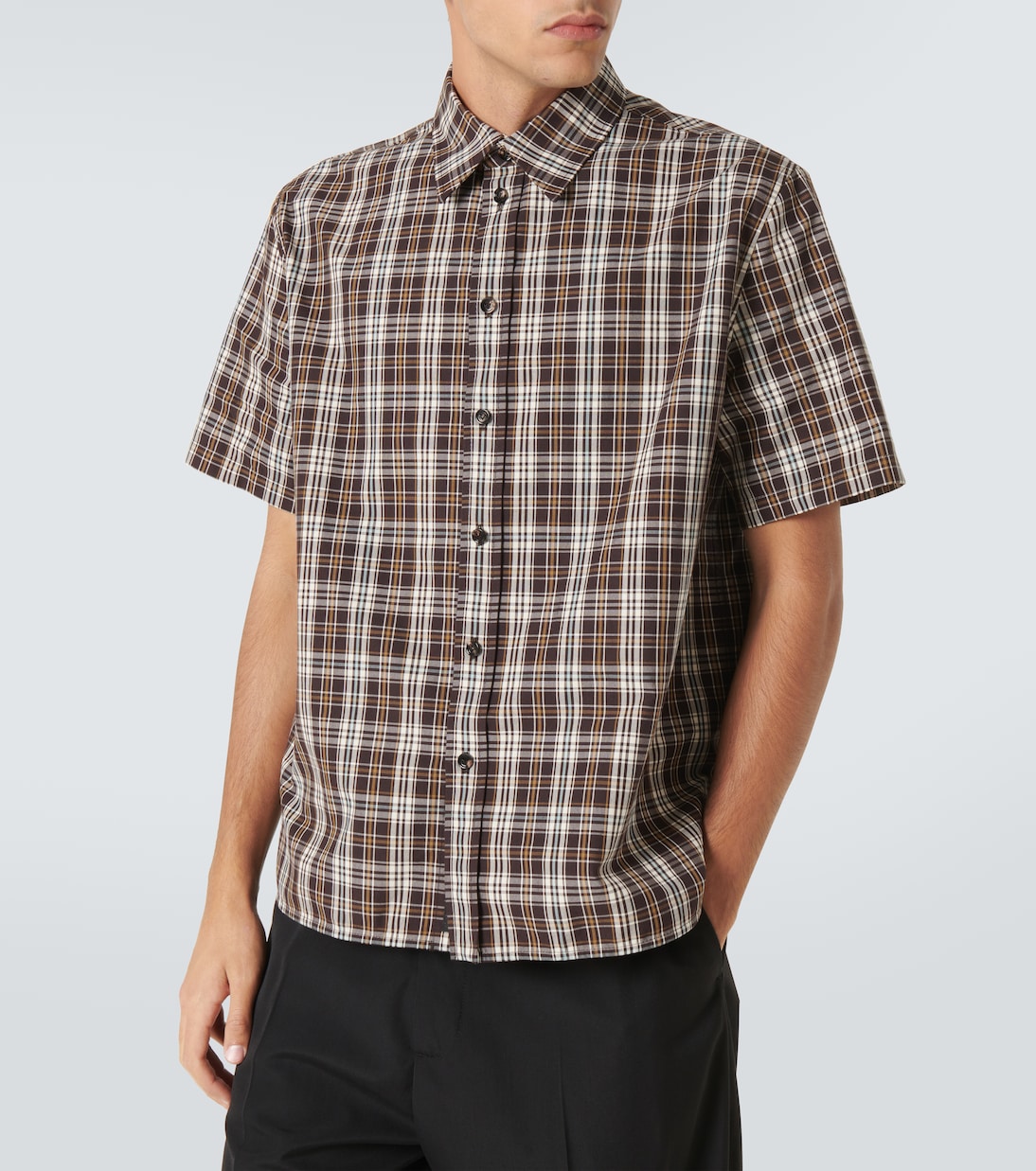 Camicia in cotone a quadri | Bottega Veneta