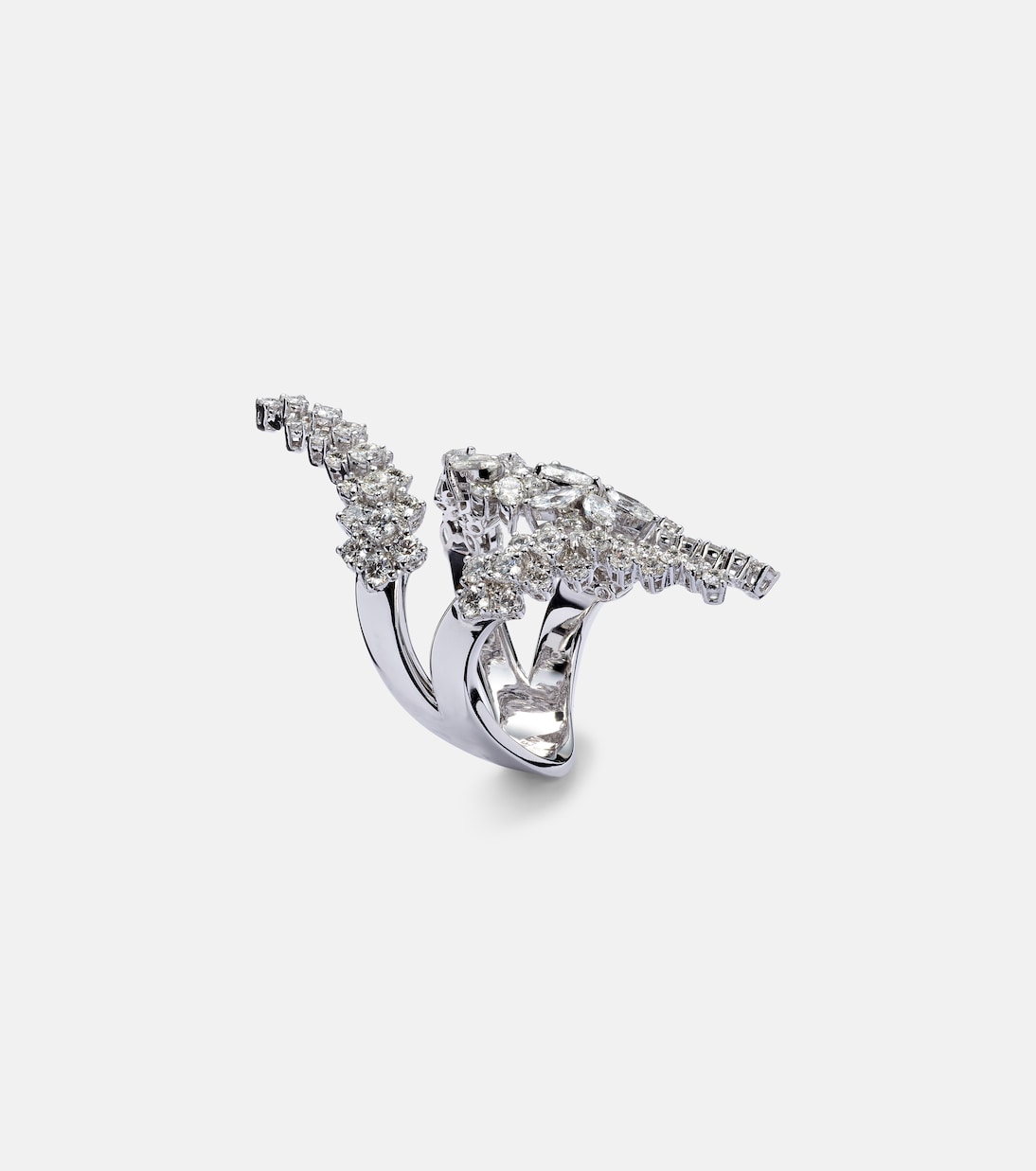 Y-Not - Anello in oro bianco 18kt con diamanti | Yeprem