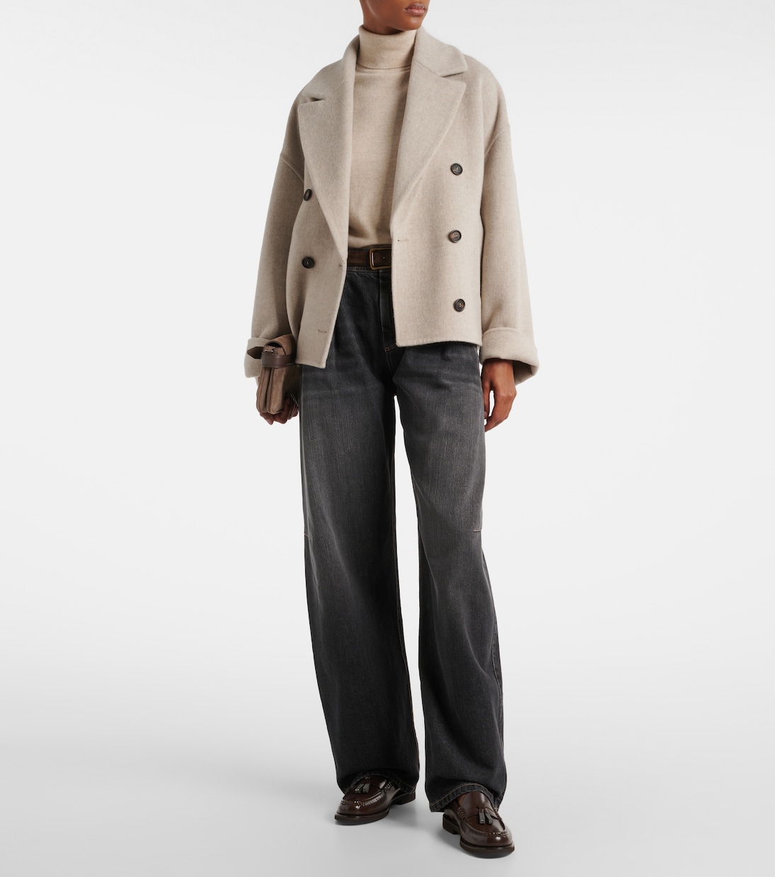 Jeans a gamba larga | Brunello Cucinelli