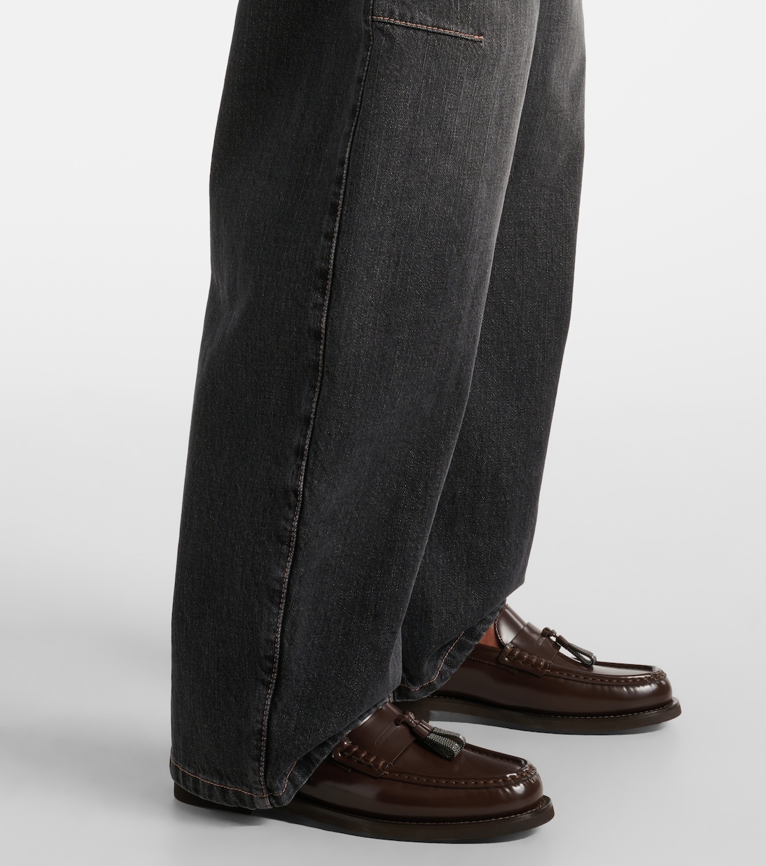 Jeans a gamba larga | Brunello Cucinelli