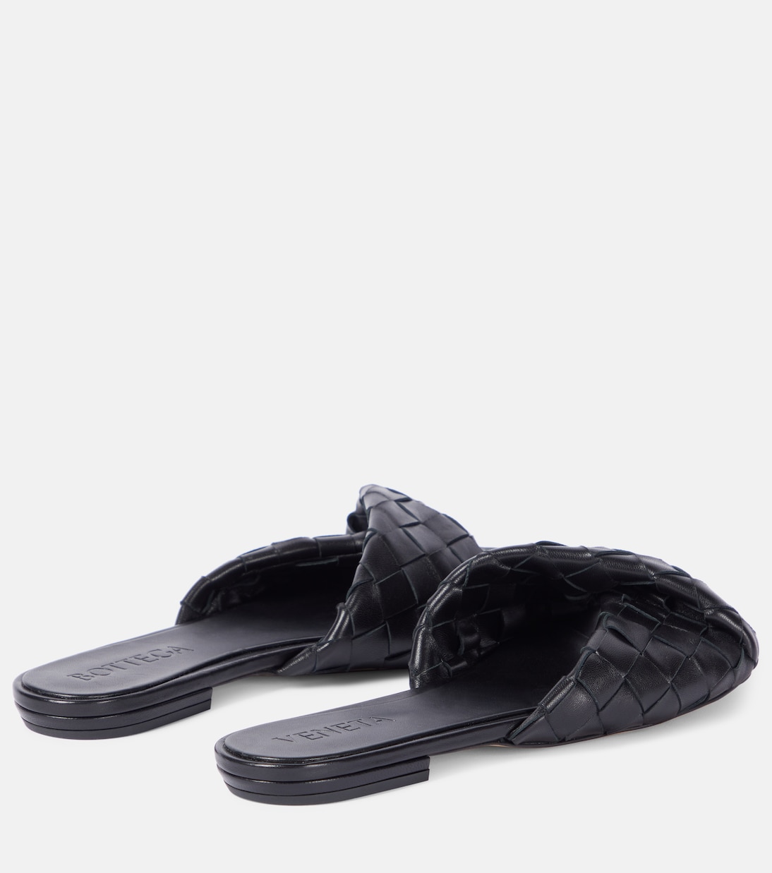 Blink Intrecciato leather slides | Bottega Veneta
