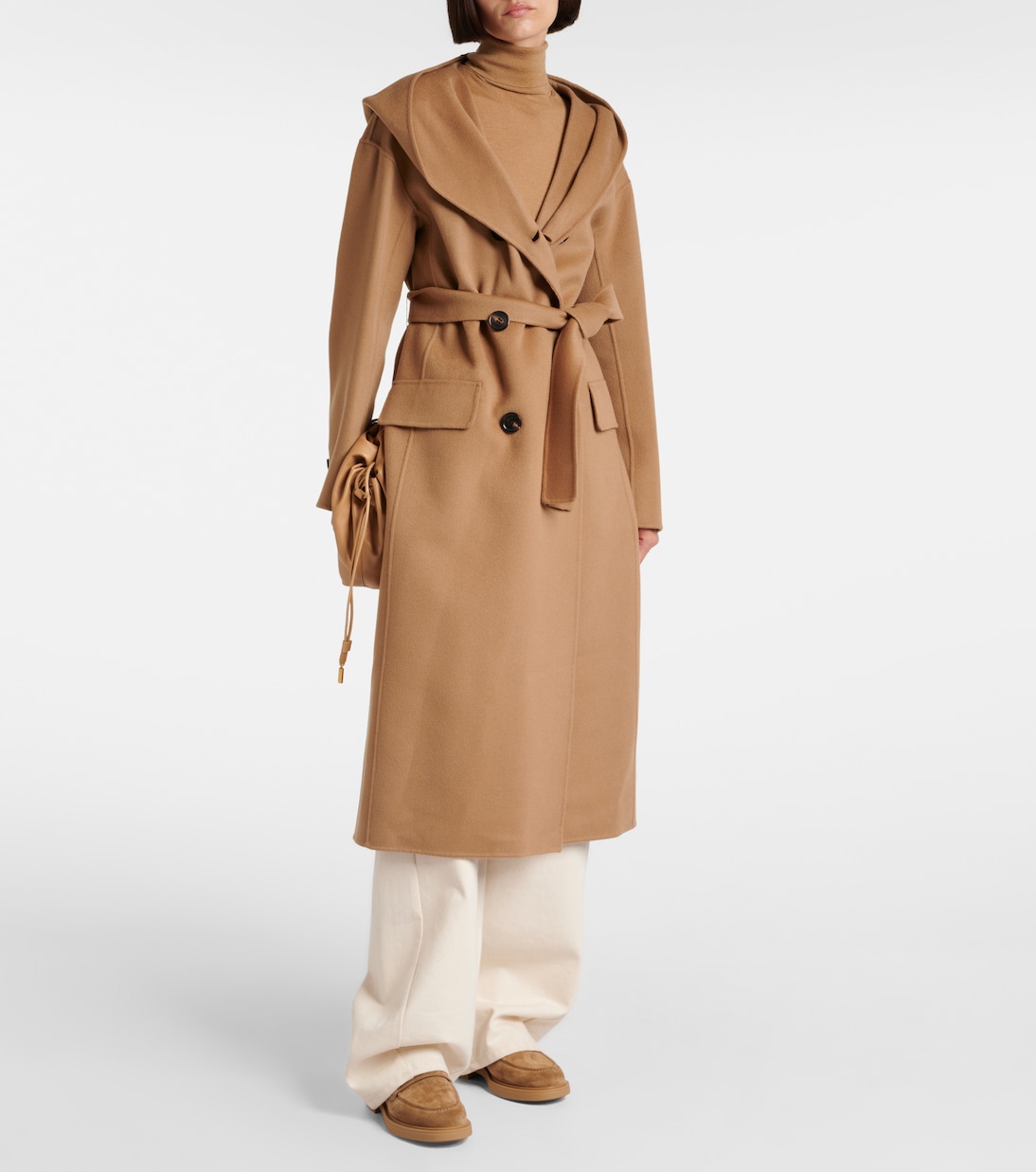 Abrigo Favola de lana virgen con cinturón | 'S Max Mara