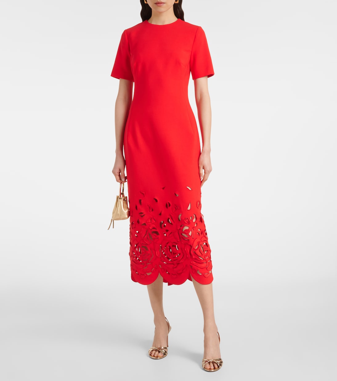 Robe de cocktail à fleurs | Oscar de la Renta