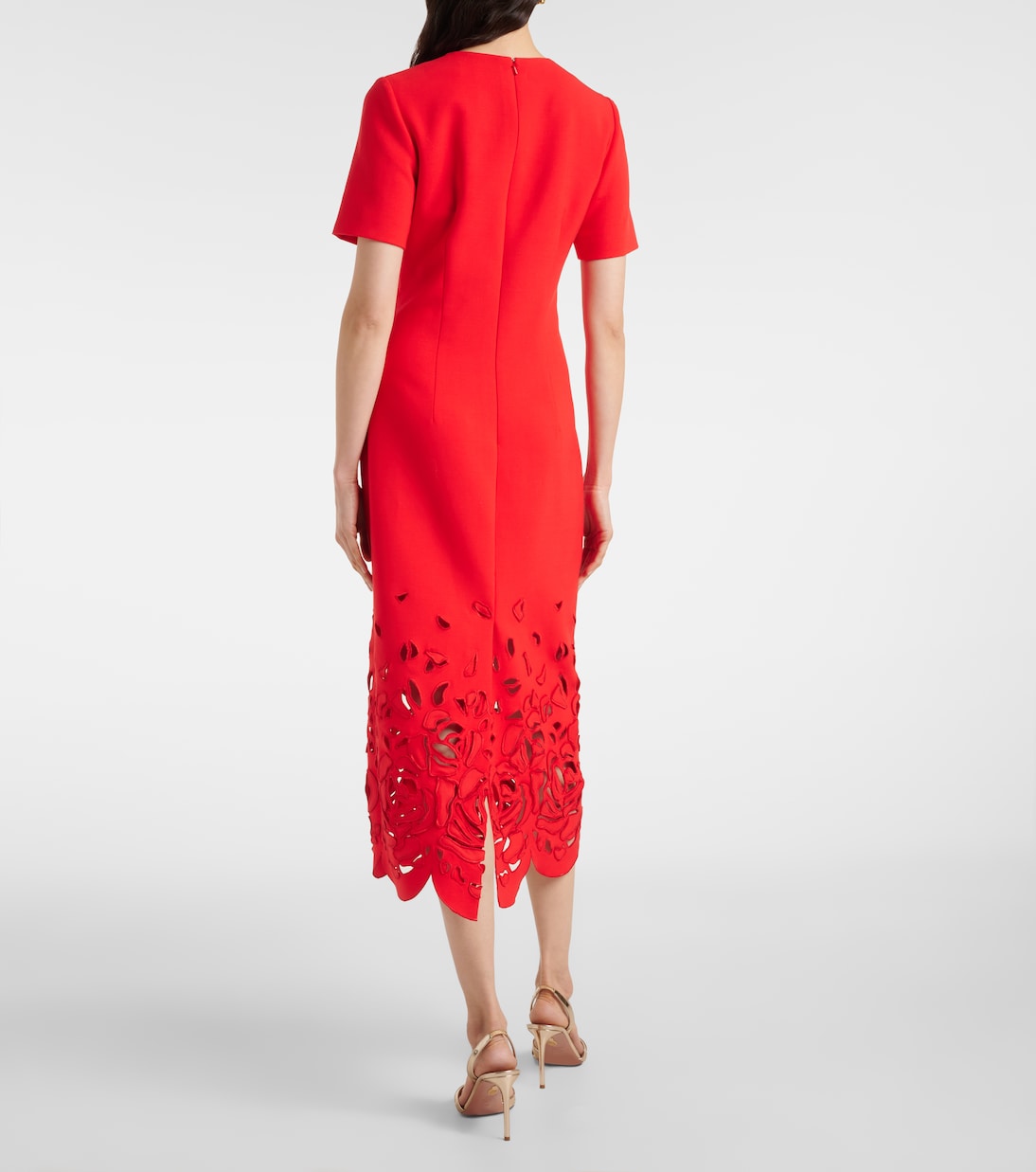 Robe de cocktail à fleurs | Oscar de la Renta
