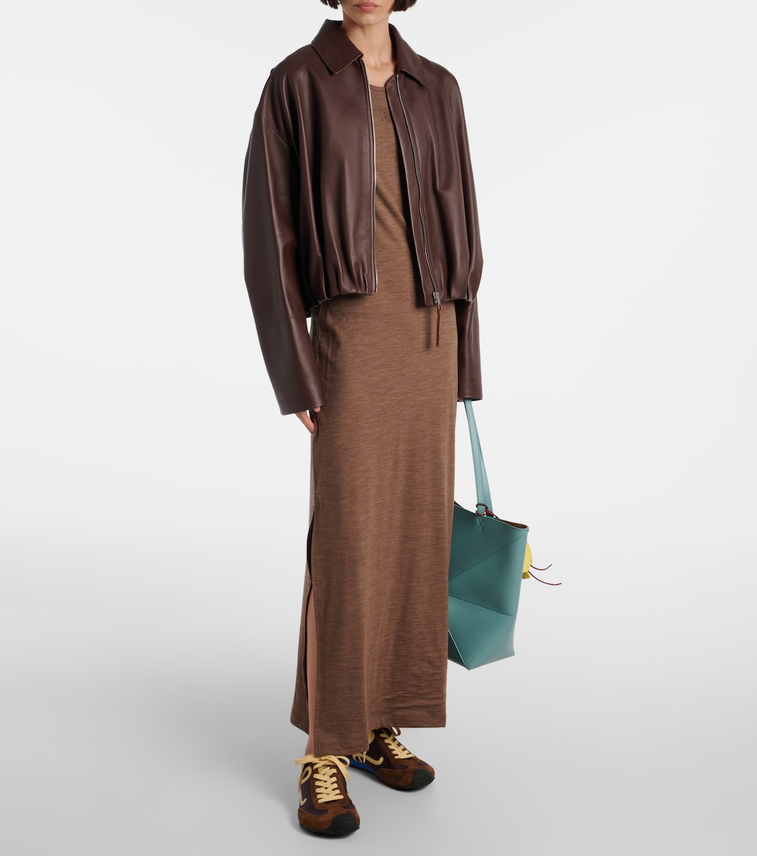 Anagram wool-blend maxi dress | Loewe