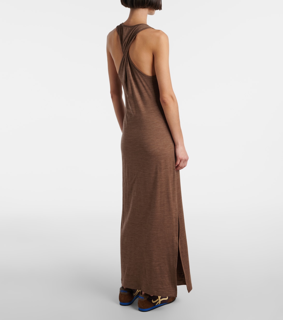 Anagram wool-blend maxi dress | Loewe