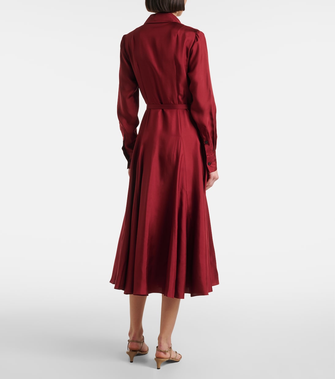 Abito chemisier Riko in twill di seta | Emilia Wickstead