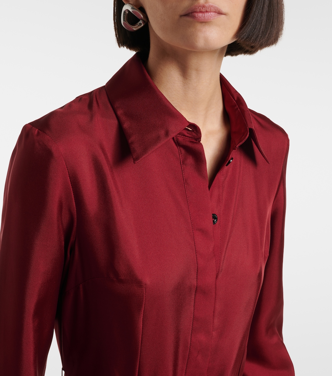 Abito chemisier Riko in twill di seta | Emilia Wickstead