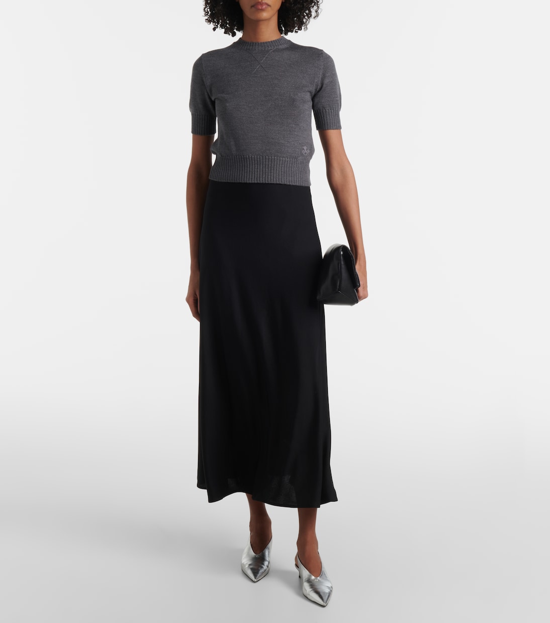 T-shirt en laine vierge | Jil Sander