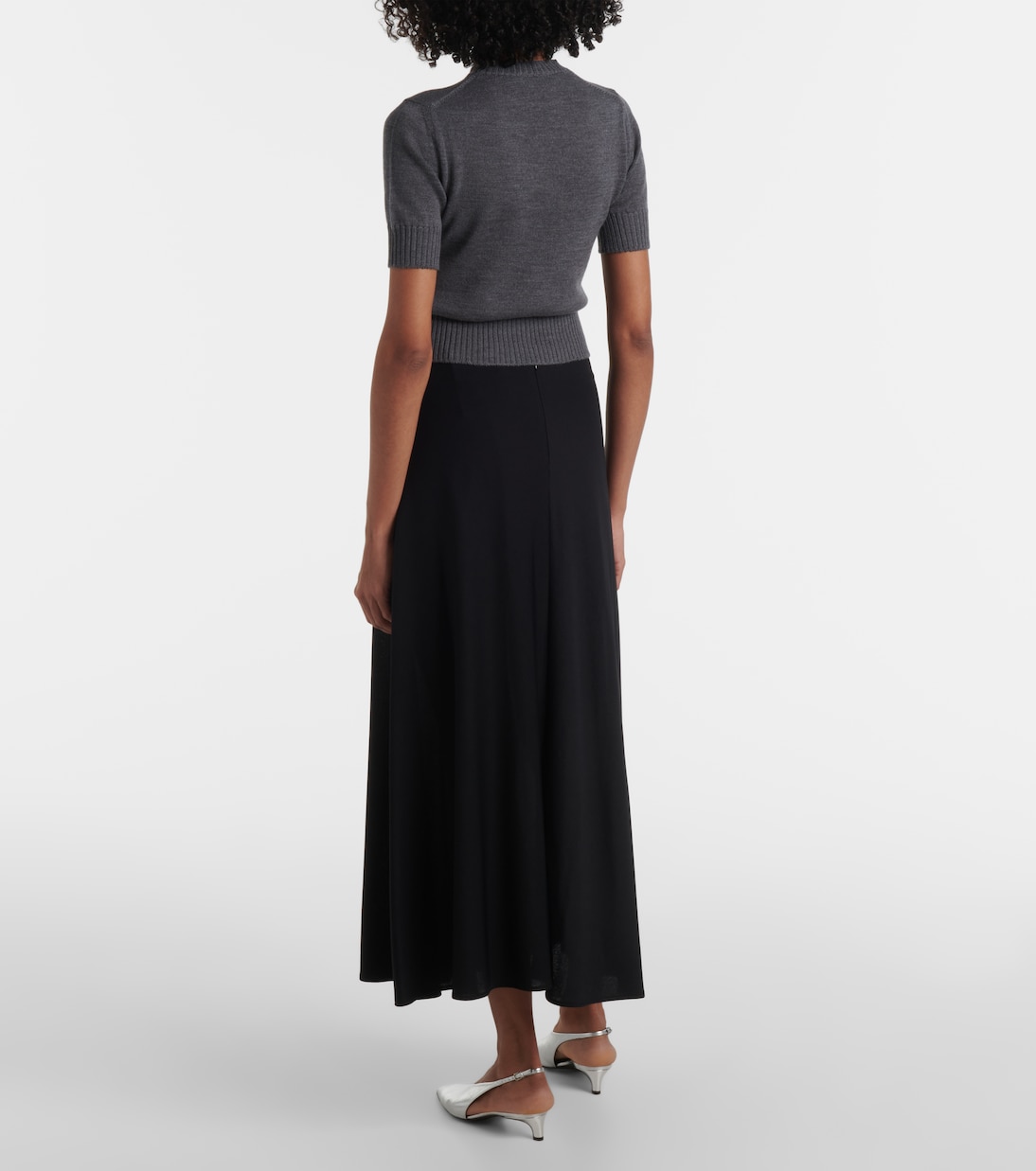 T-shirt en laine vierge | Jil Sander