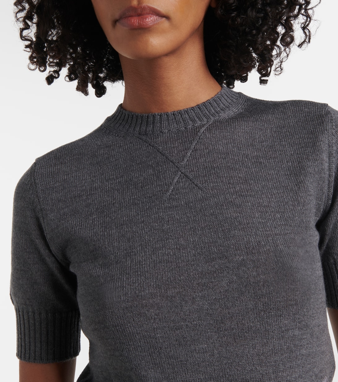 T-shirt en laine vierge | Jil Sander