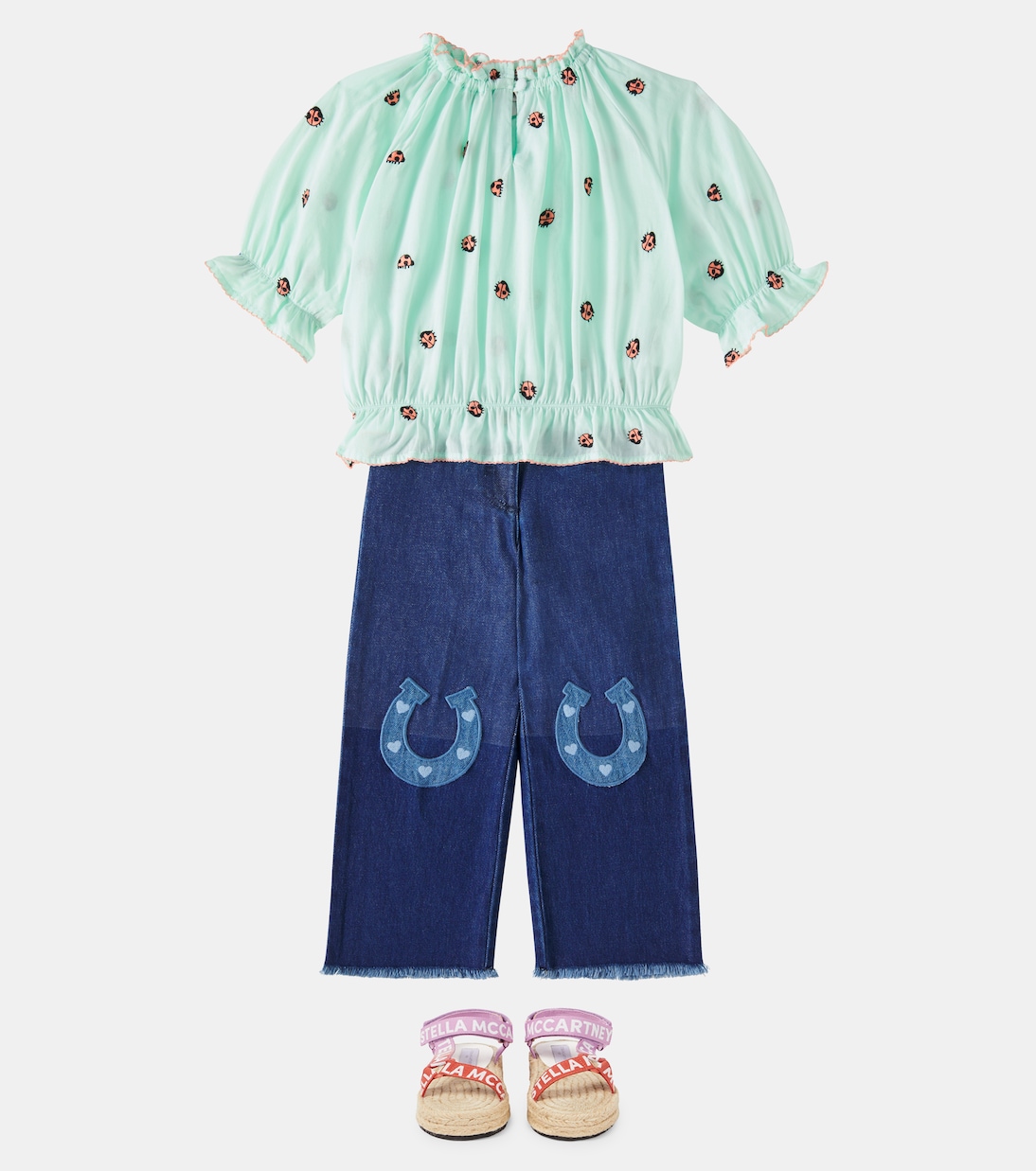 Besticktes Top aus Baumwolle | Stella McCartney Kids