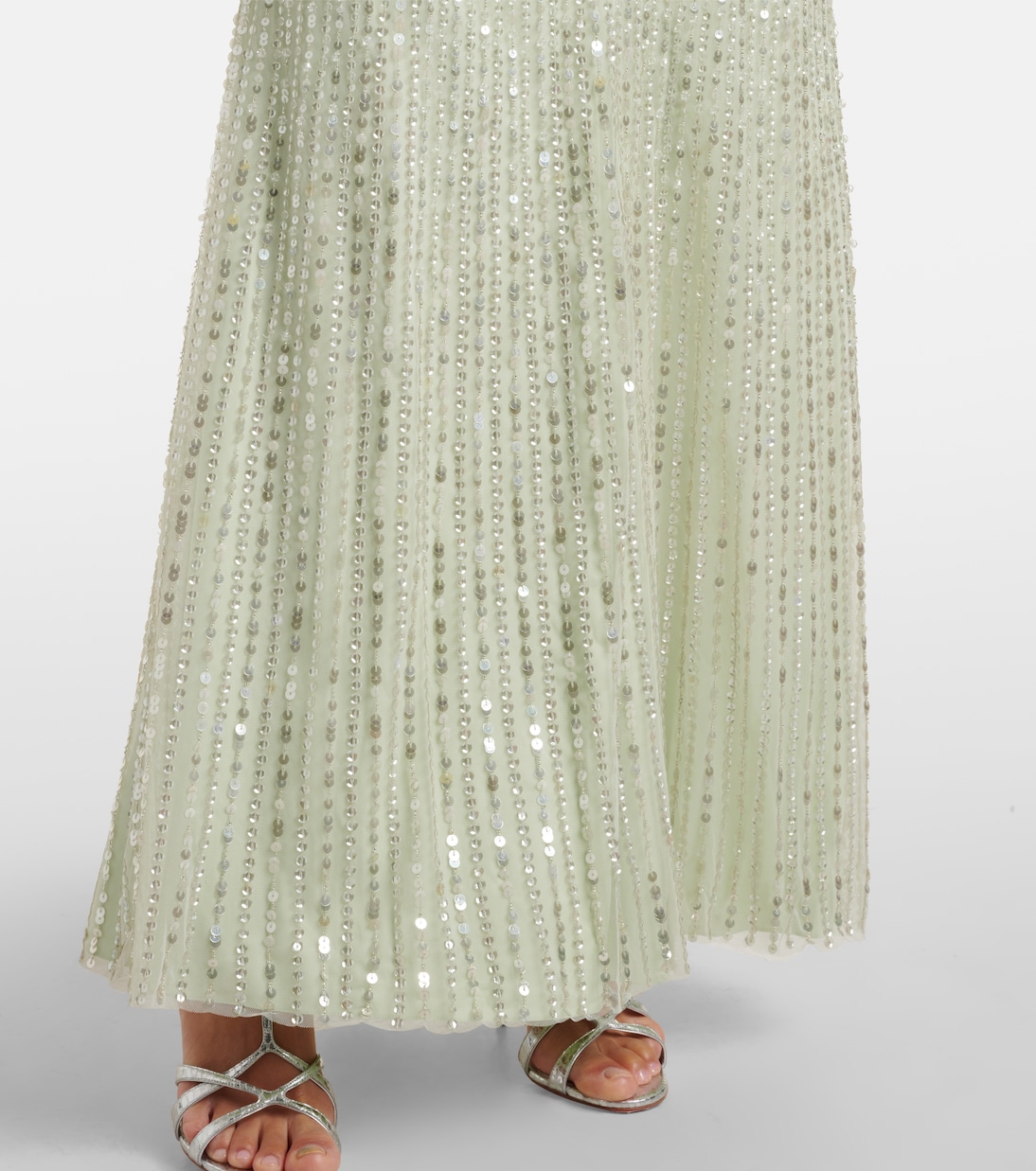 Abito lungo Macelline con paillettes | Jenny Packham