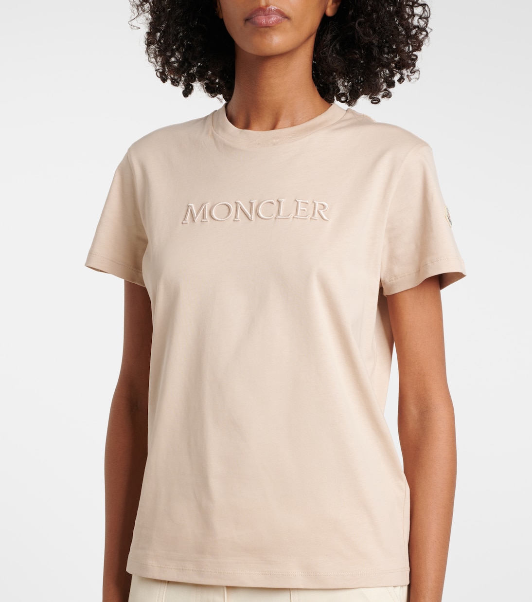 Camiseta de jersey de algodón con logo | Moncler