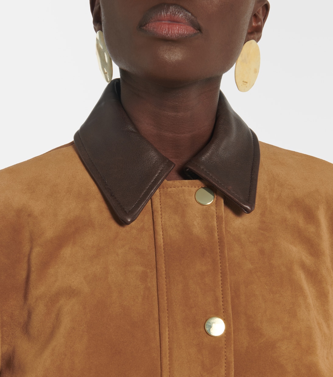 Giacca Suz in suede con pelle | Veronica Beard