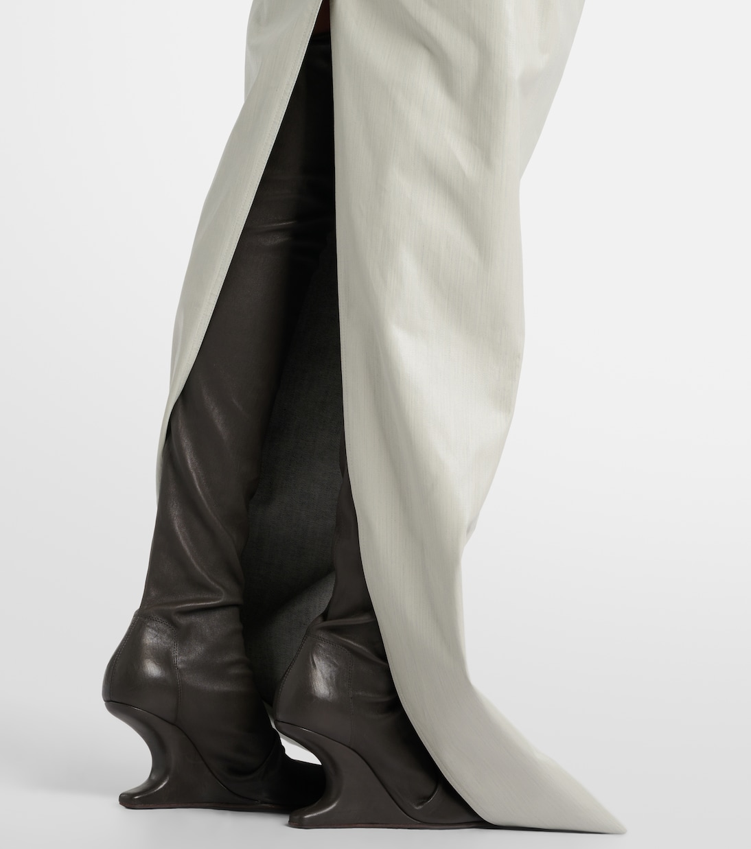 Coated canvas gown | Rick Owens