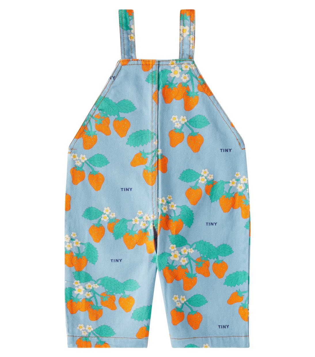 Salopette en jean à logo | Tinycottons