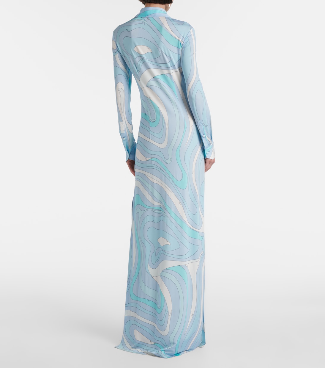 Robe chemise Marmo imprimée | Pucci