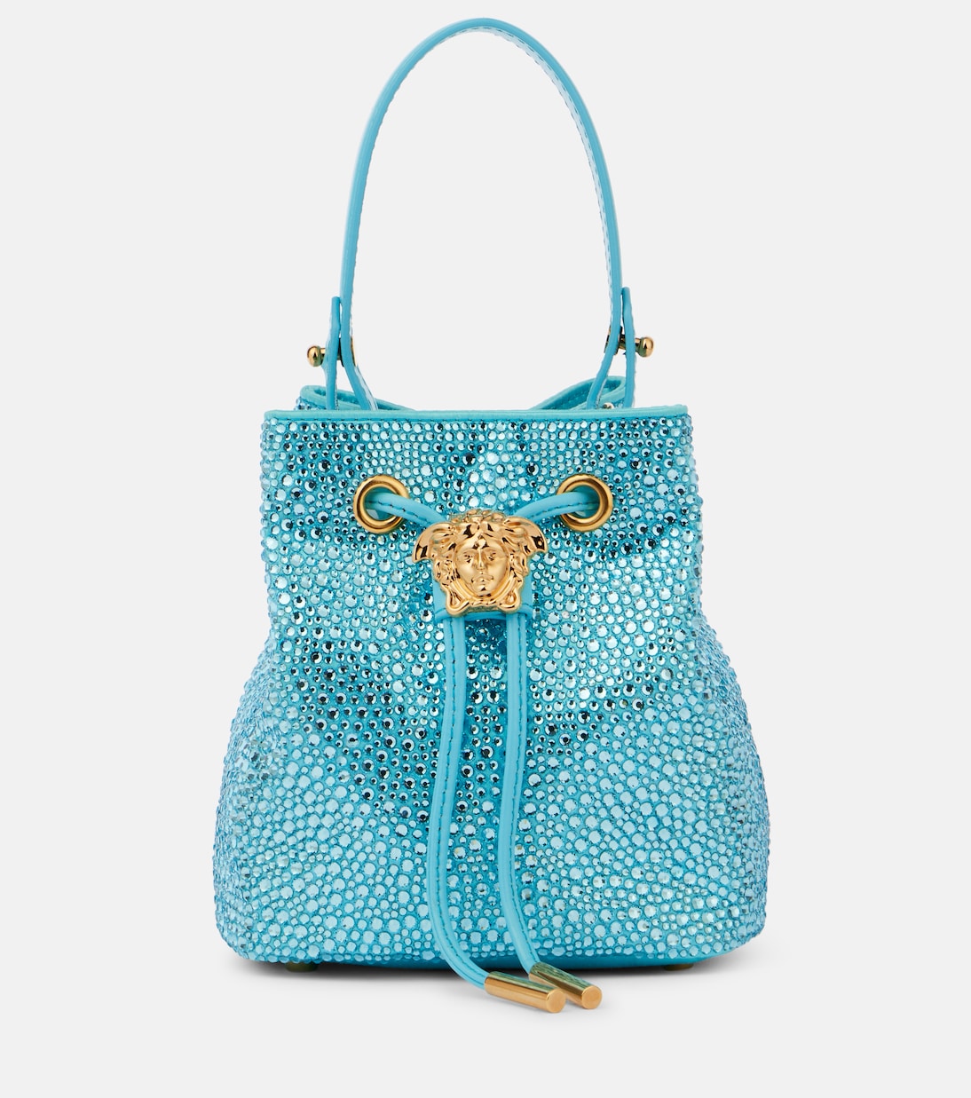 Bucket-Bag La Medusa Medium mit Kristallen | Versace