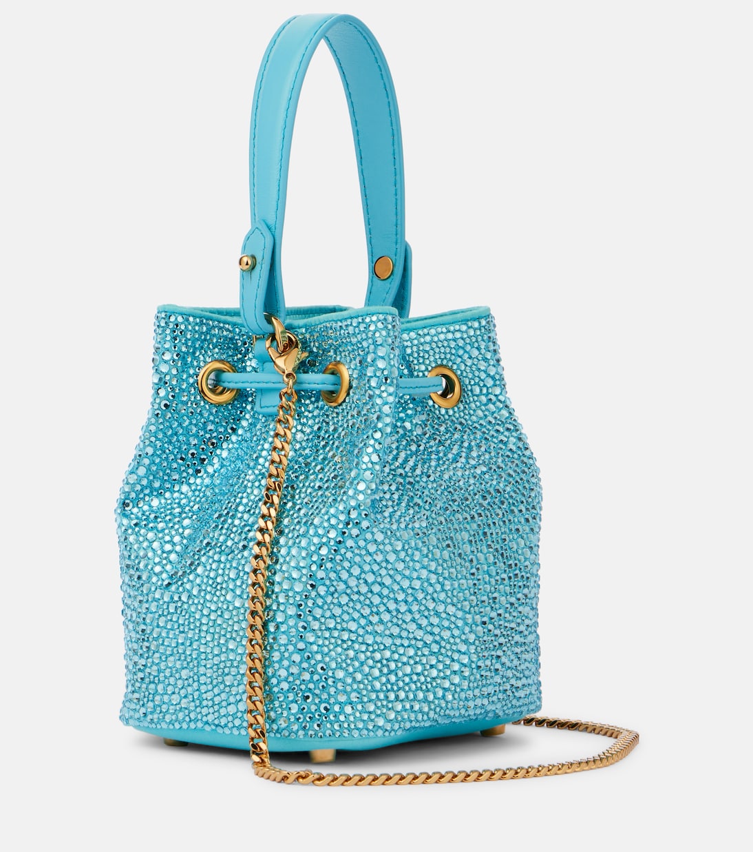 Bucket-Bag La Medusa Medium mit Kristallen | Versace