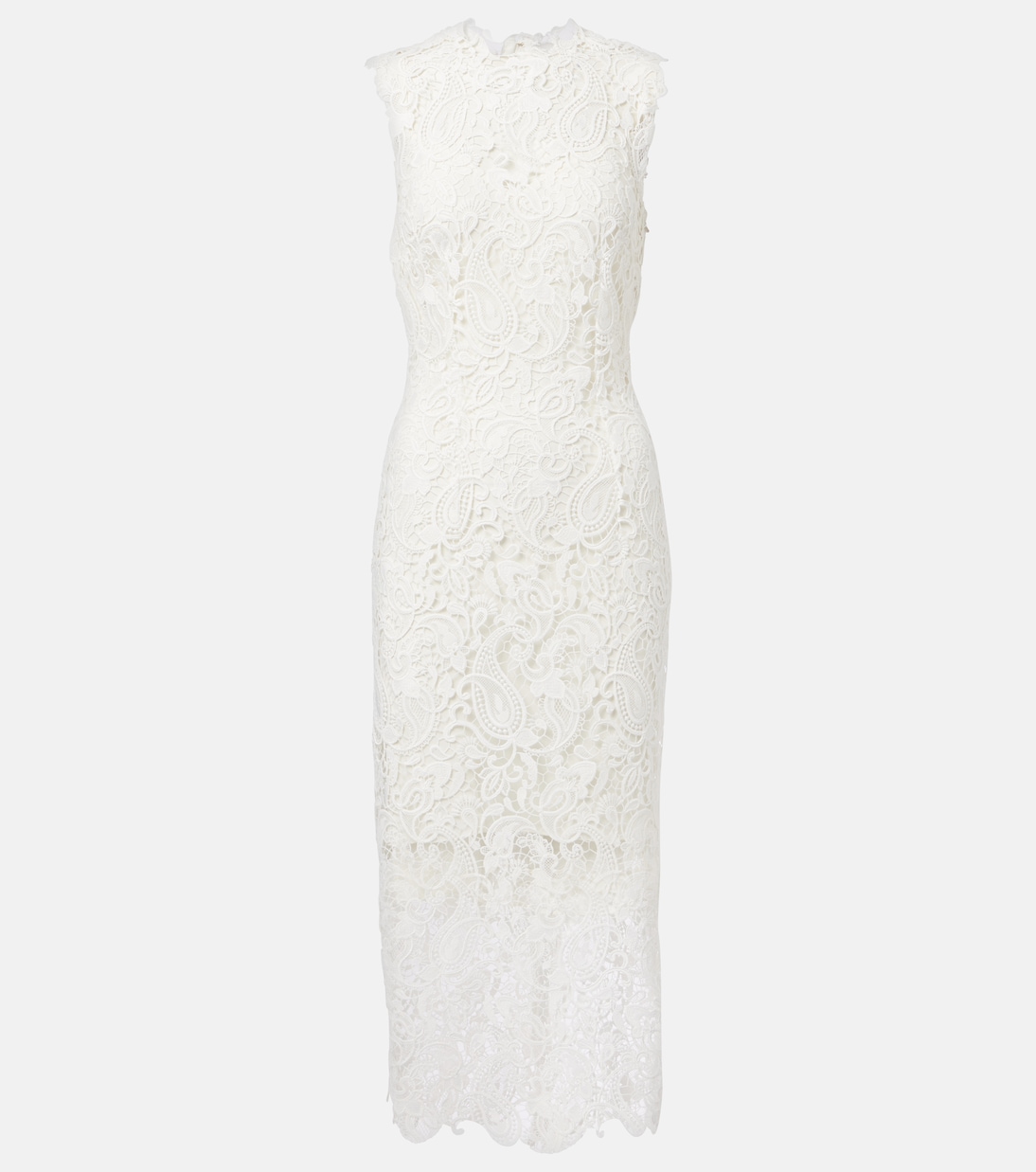 Abito midi in pizzo | Monique Lhuillier