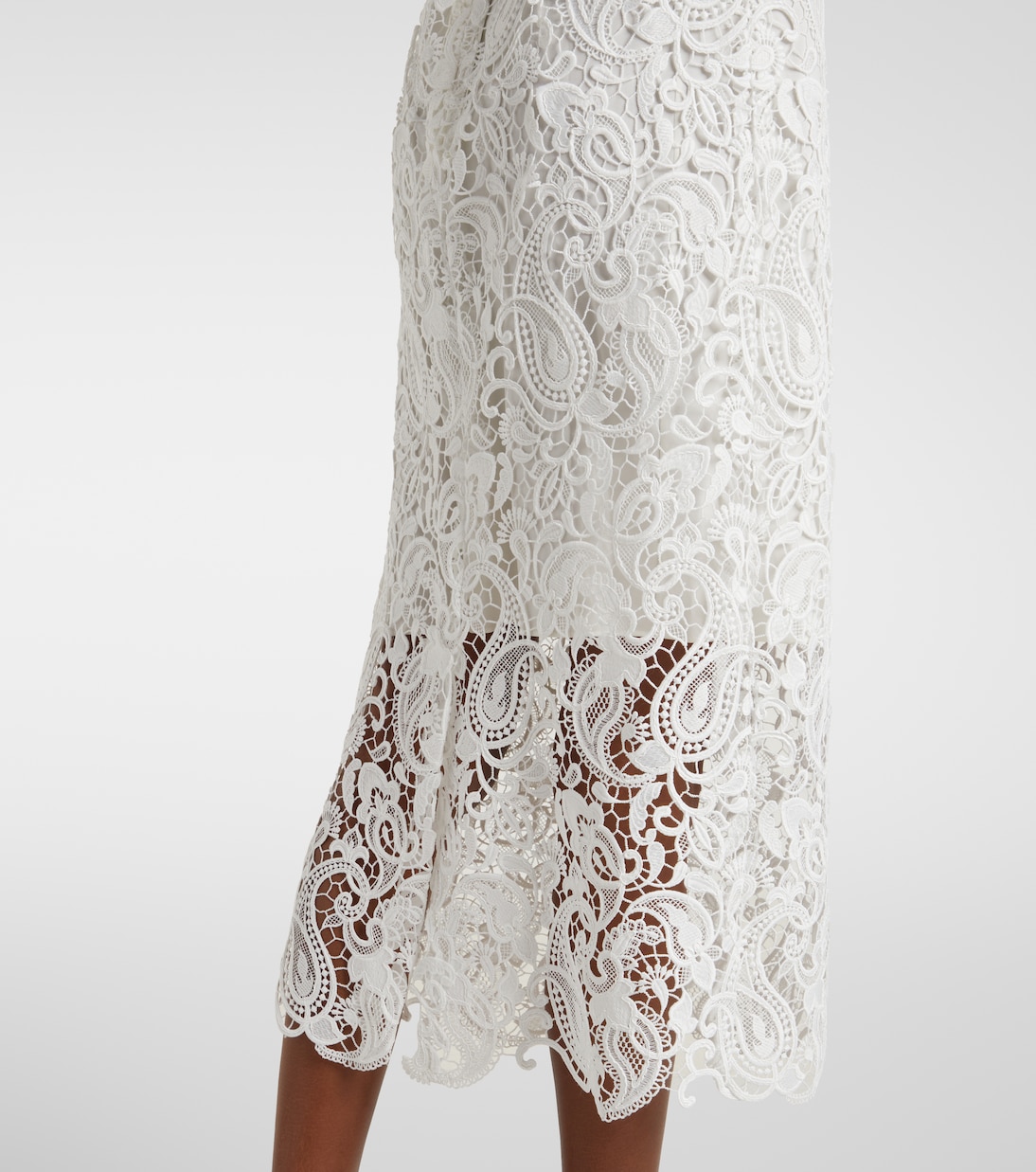Abito midi in pizzo | Monique Lhuillier