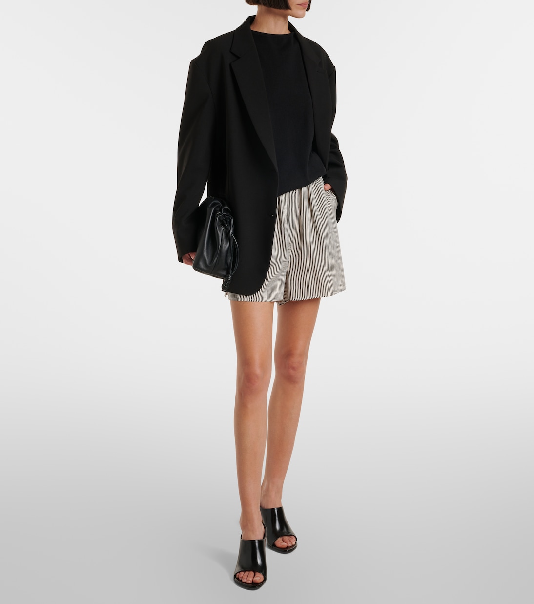 Lui striped shorts | The Frankie Shop