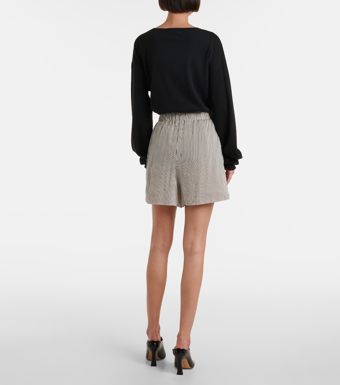 Lui striped shorts | The Frankie Shop