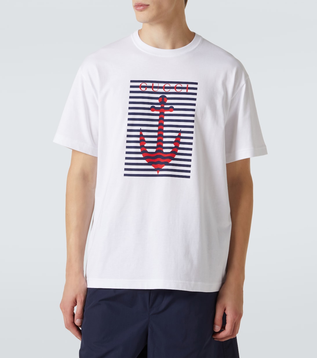 Camiseta de jersey de algodón con logo | Gucci