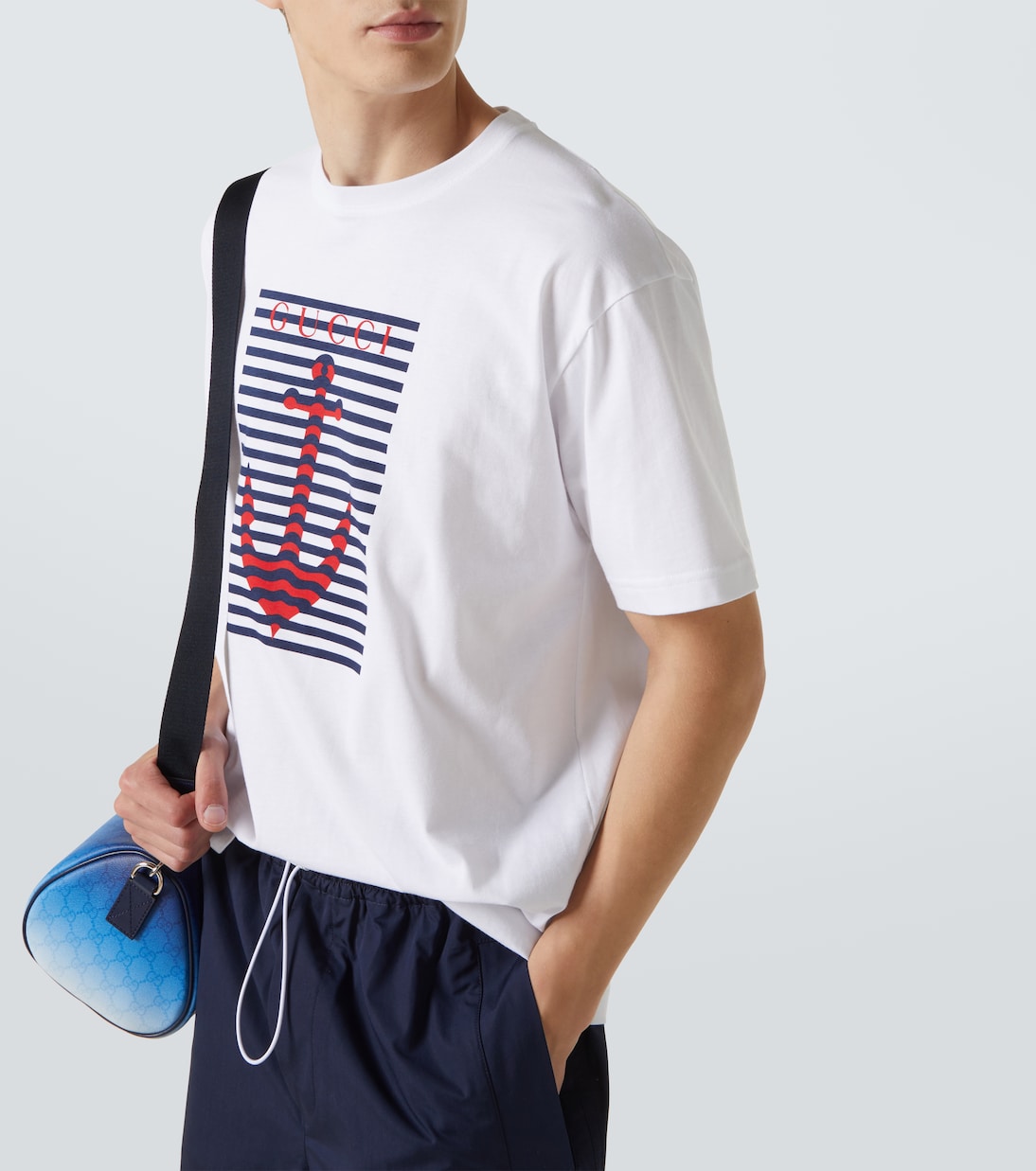 Camiseta de jersey de algodón con logo | Gucci