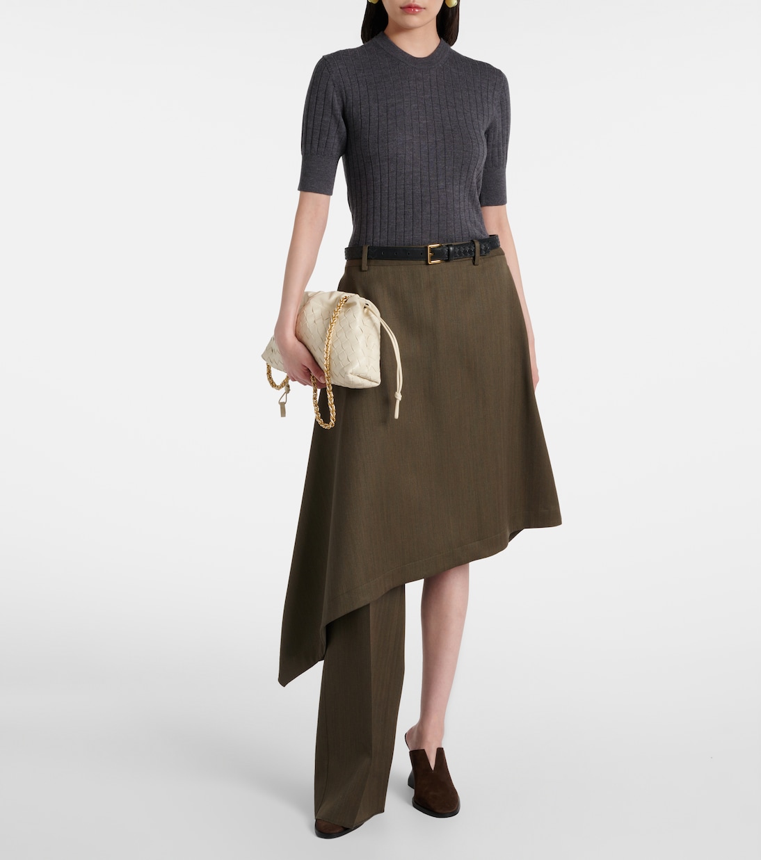 Schultertasche Soirée Medium aus Leder | Bottega Veneta