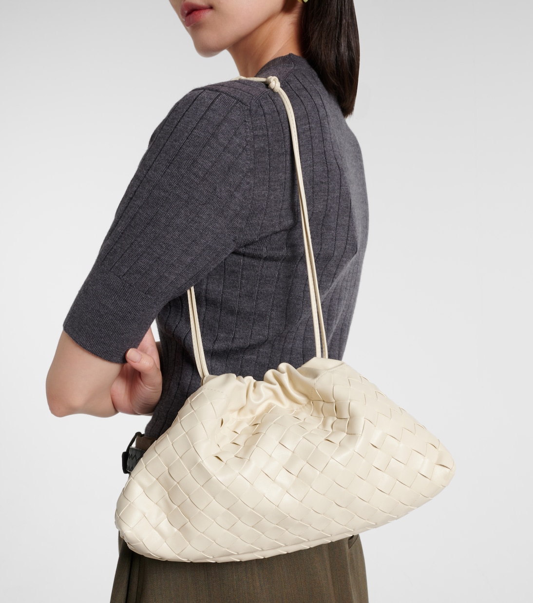 Schultertasche Soirée Medium aus Leder | Bottega Veneta