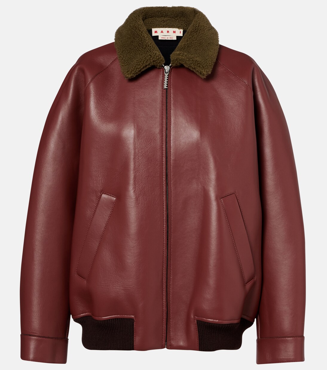 Chaqueta de piel con borrego | Marni
