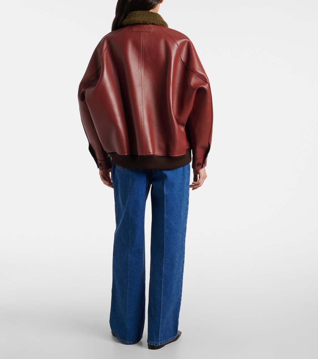 Chaqueta de piel con borrego | Marni