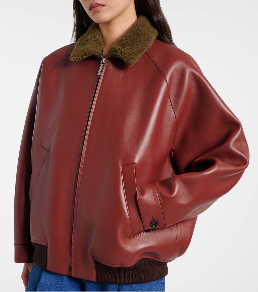 Chaqueta de piel con borrego | Marni