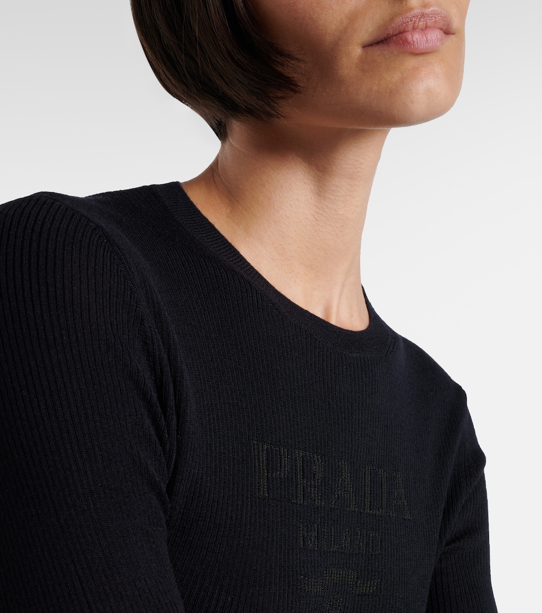 Wool and silk-blend sweater | Prada