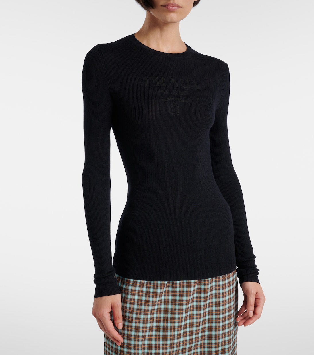 Wool and silk-blend sweater | Prada
