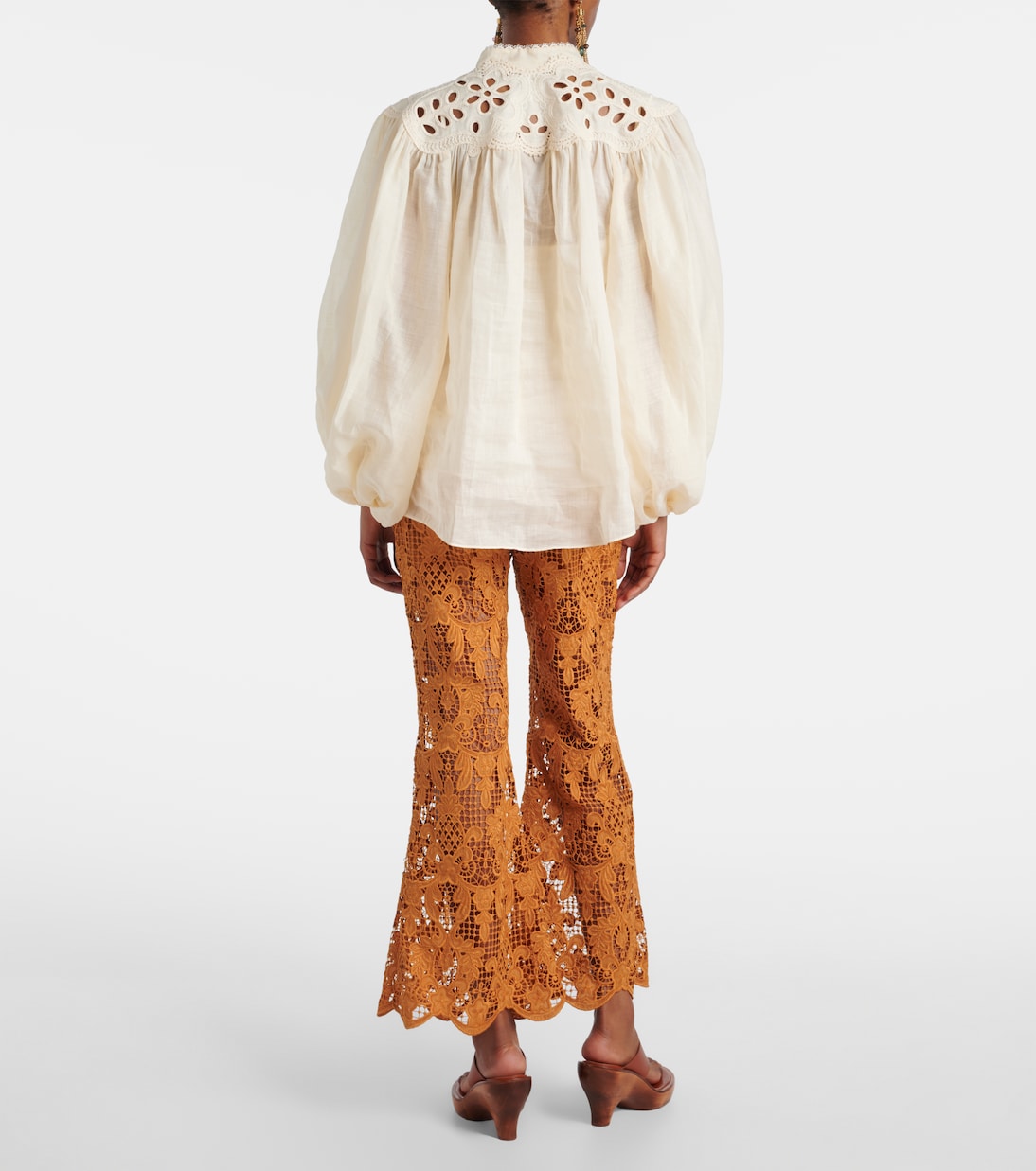 Coco embroidered ramie blouse | Zimmermann