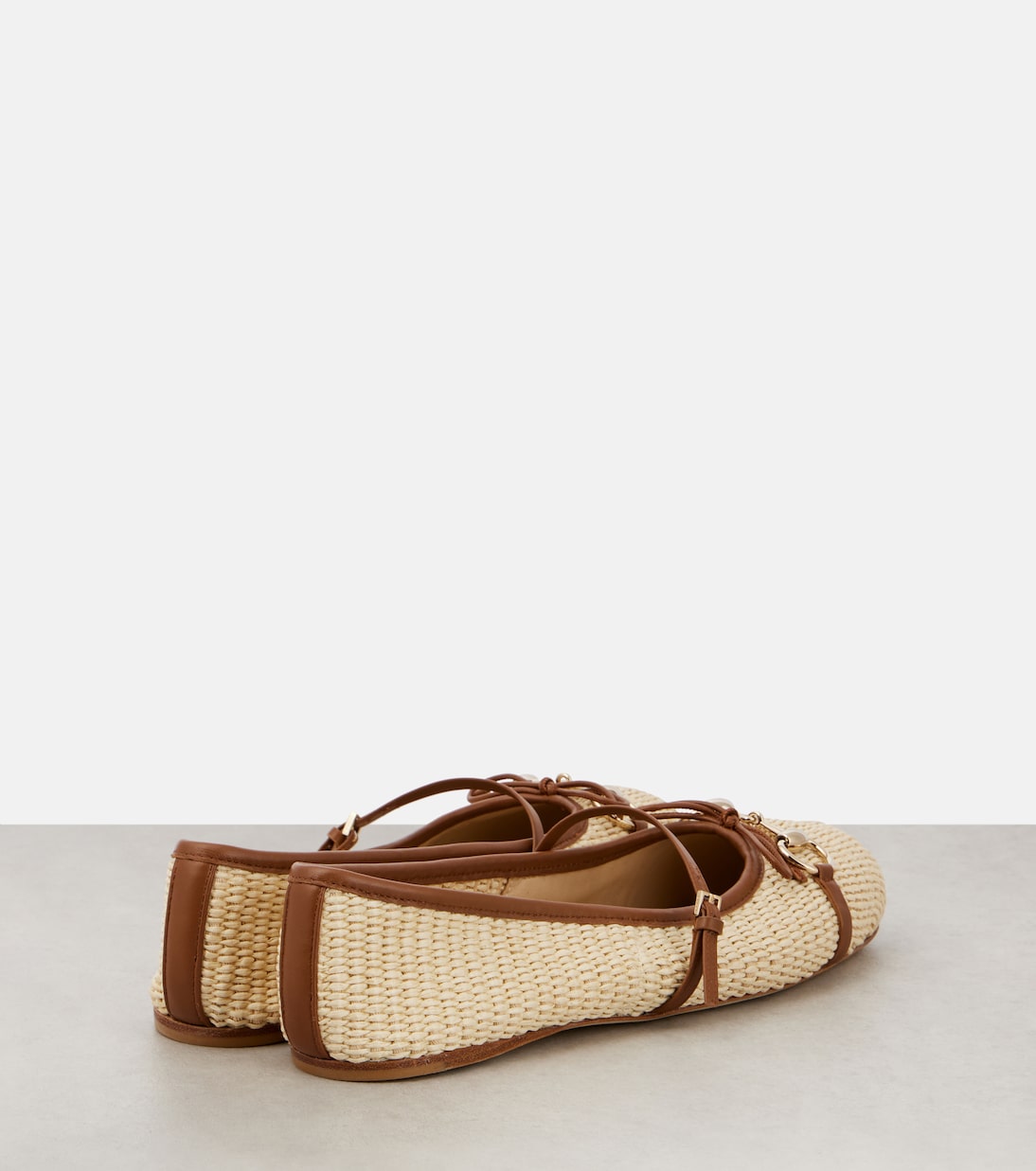 Gucci Horsebit raffia ballet flats | Gucci