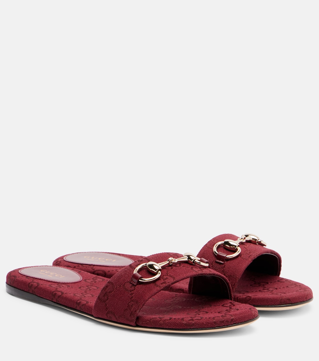 Horsebit GG canvas slides | Gucci