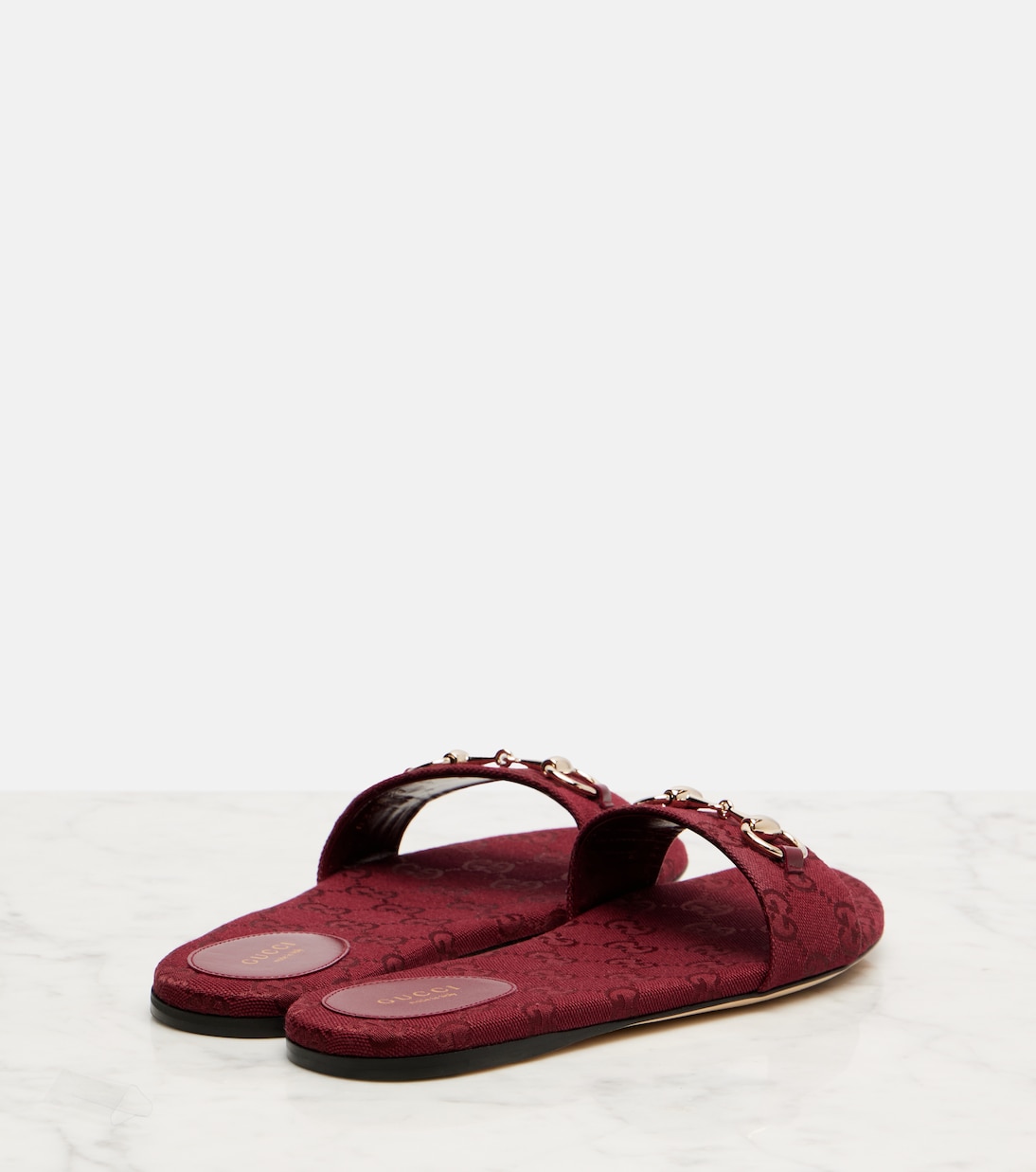 Horsebit GG canvas slides | Gucci