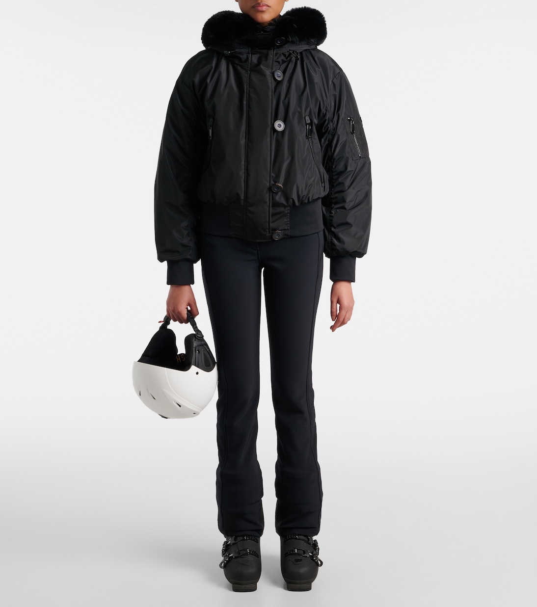 Jeanne faux fur-trimmed ski jacket | Goldbergh