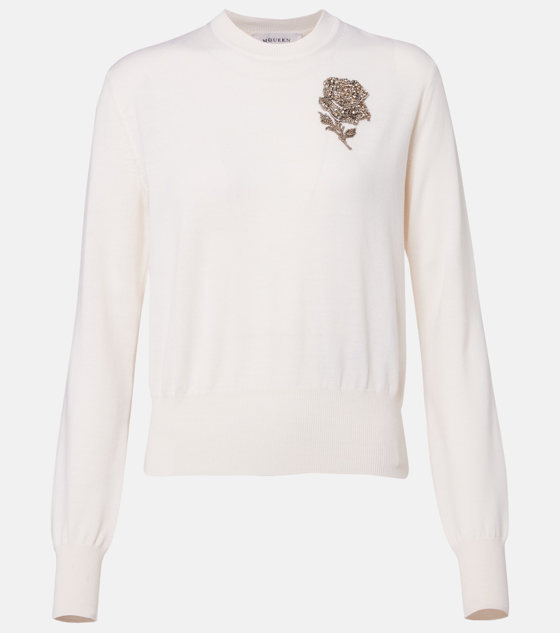 Beaded wool sweater | McQueen