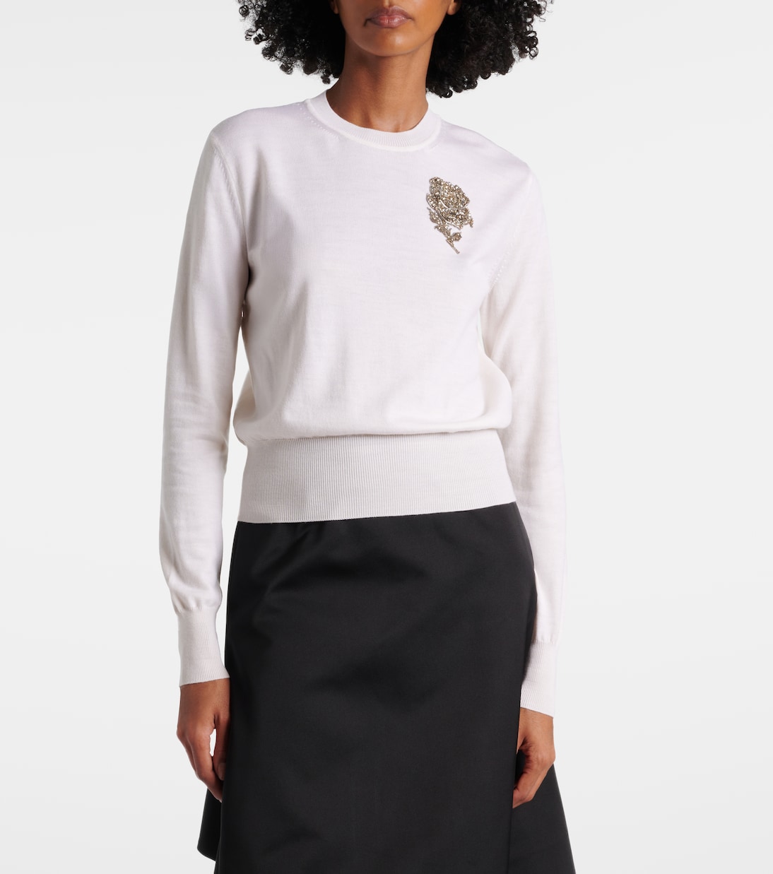 Beaded wool sweater | McQueen