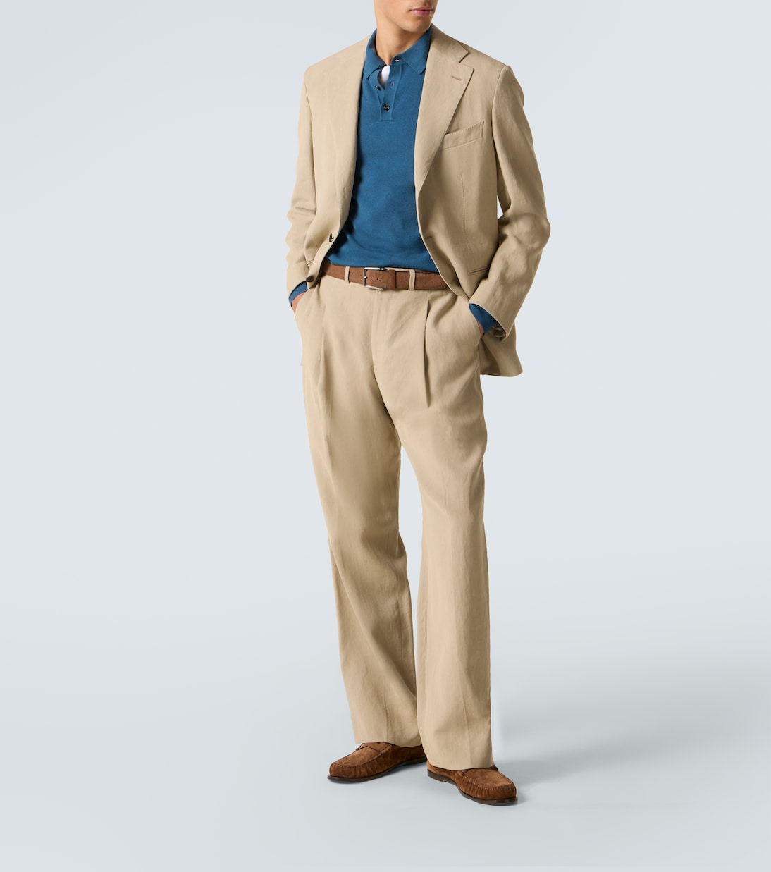 Wool-blend polo sweater | Slowear
