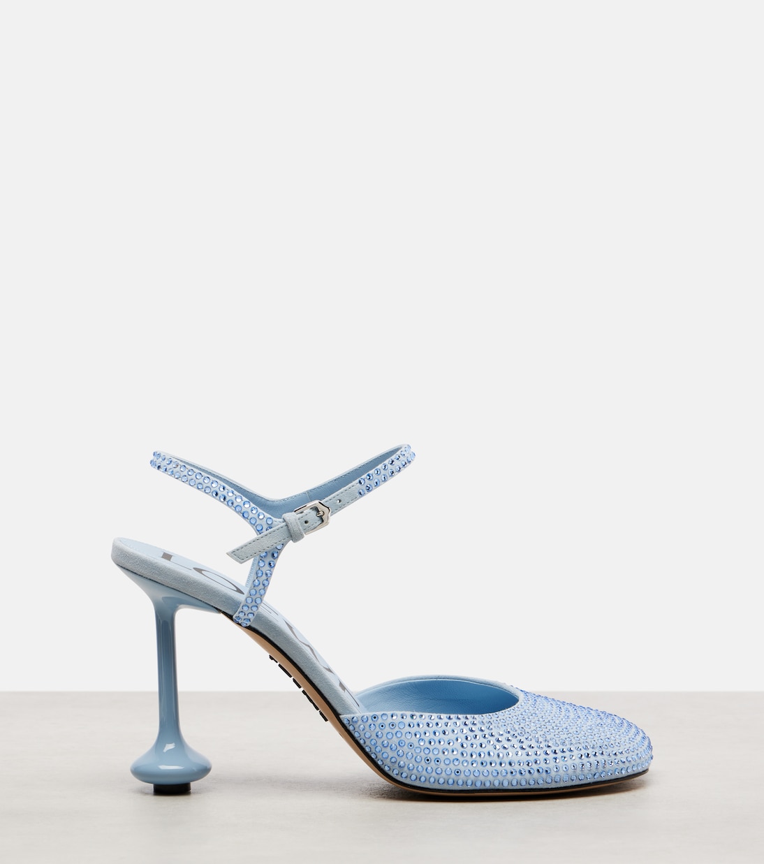Toy 90 crystal-embellished leather pumps | Loewe