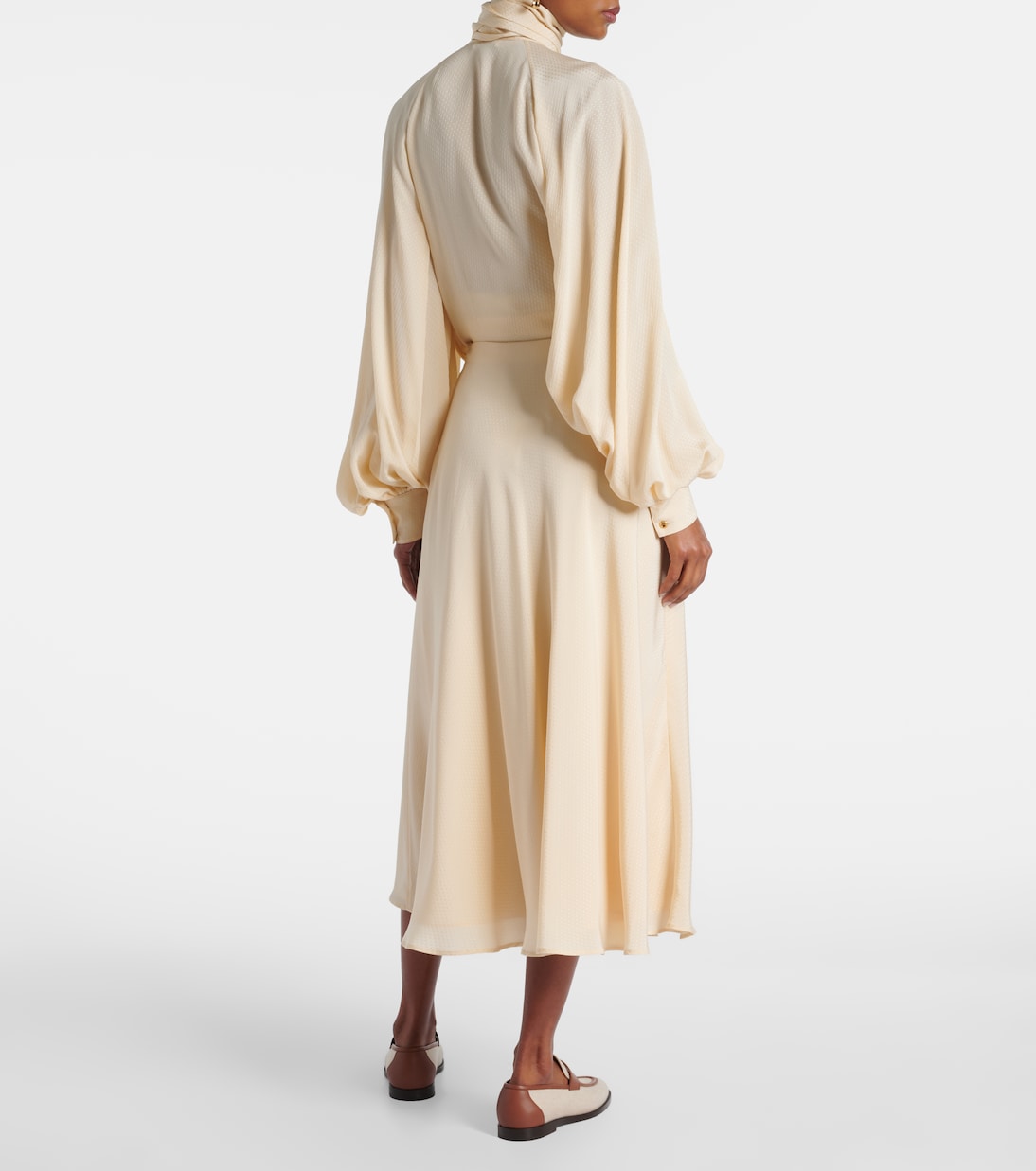 Erika silk midi skirt | Loro Piana